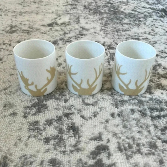 Christmas Antler Candle  Holders - Picture 1 of 8